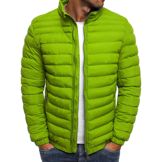 Abrigo Acolchado Impermeable para Hombre - Chaqueta Térmica de Algodón con Bolsillos - Image 18
