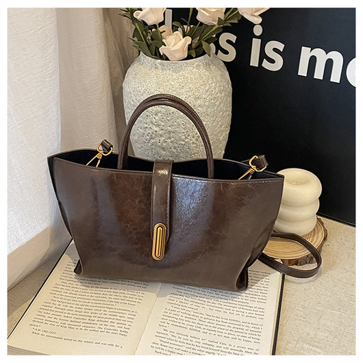 Bolso Bucket de Cuero Encerado Elegante y Portátil - Image 42