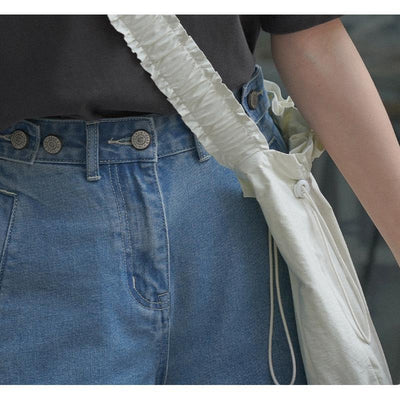 Shorts Denim Ajustables Mujer Cintura Regulable Corte Relajado - Image 6