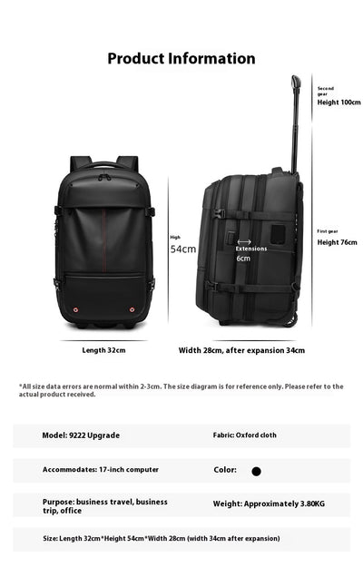 Mochila Trolley Expandible de Gran Capacidad para Viajes de Negocios - Image 28