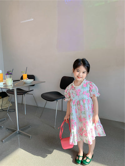 Vestido Infantil de Encaje Floral Estilo Dulce - Image 19