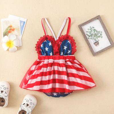 Vestido Infantil de Malla con Tirantes Delicados - Image 11