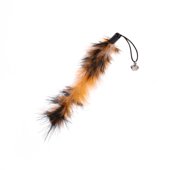 Juguete Interactivo para Gatos - Pavo Largo con Cascabeles