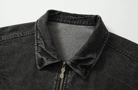 Chaqueta de Motociclista Denim con Bordados - Image 14