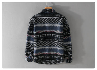 Camisa Acolchada Suelta de Manga Larga para Hombre - Image 19