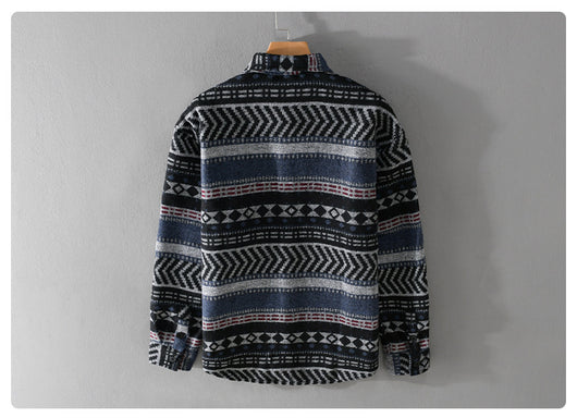 Camisa Acolchada Suelta de Manga Larga para Hombre - Image 19