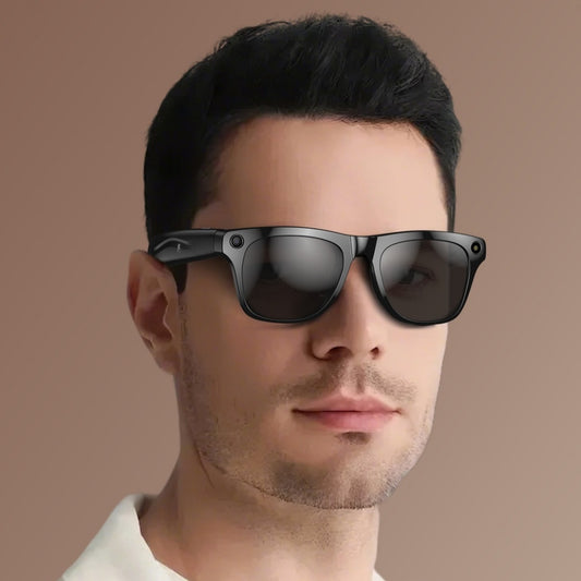 Gafas Inteligentes con Cámara, Traductor IA y Bluetooth