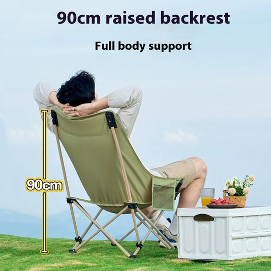 Silla de Camping Plegable con Respaldo Alto - Portátil y Cómoda - Image 2