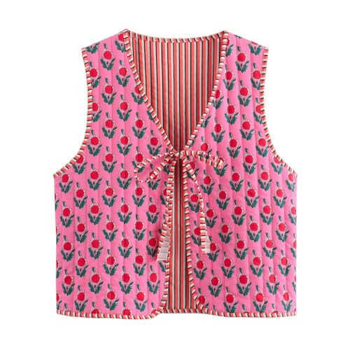 Blusa sin Mangas con Encaje Floral Delicado para Mujer - Image 2