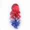 Peluca Rizada Multicolor Voluminosa para Cosplay y Disfraz