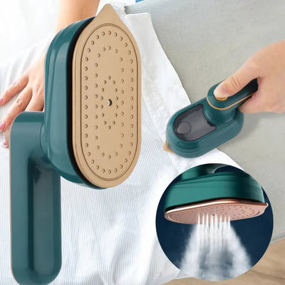 Plancha Vaporizadora Portátil Giratoria 2 en 1 - Generador de Vapor para Viajes