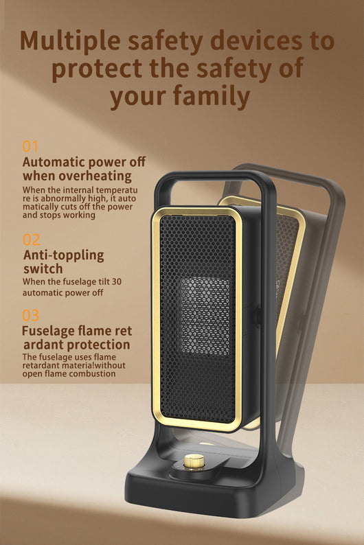 Calefactor de Aire PTC Compacto de Escritorio Calentamiento Rápido - Image 8