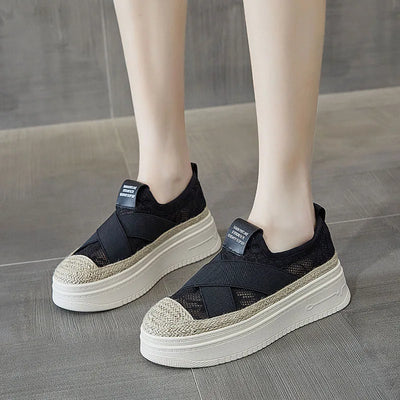 Mocasín Slip-On con Plataforma y Malla Transpirable - Image 9