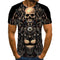 Playera Hombre Estampado Calavera Manga Corta