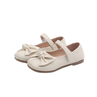 Zapatos de Cuero Infantiles Estilo Colegio Británico con Moño - Image 6