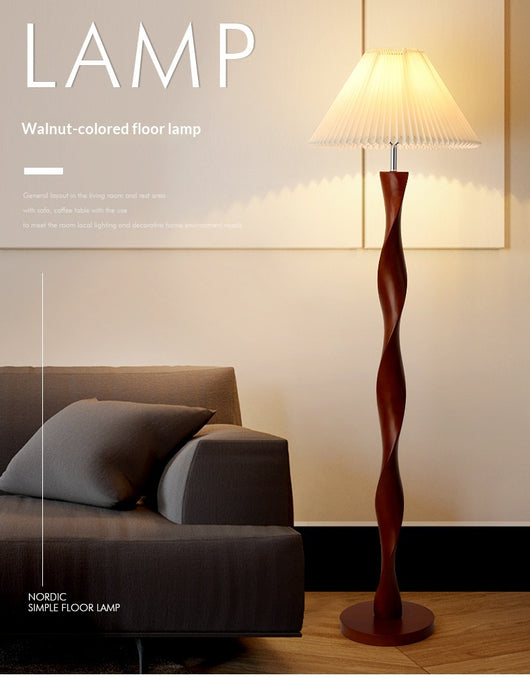 Lámpara de Mesita de Noche en Madera Sólida Nogal - Diseño Minimalista Lujo - Image 9
