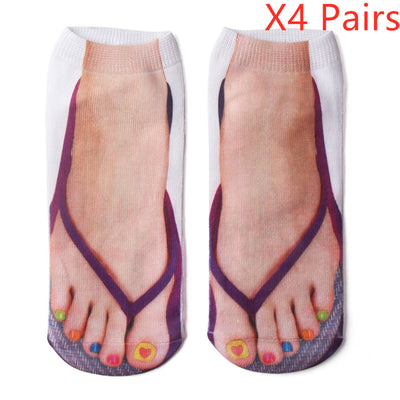 Calcetines Estampados 3D con Diseños Cartoon - Parejas y Unisex - Image 32