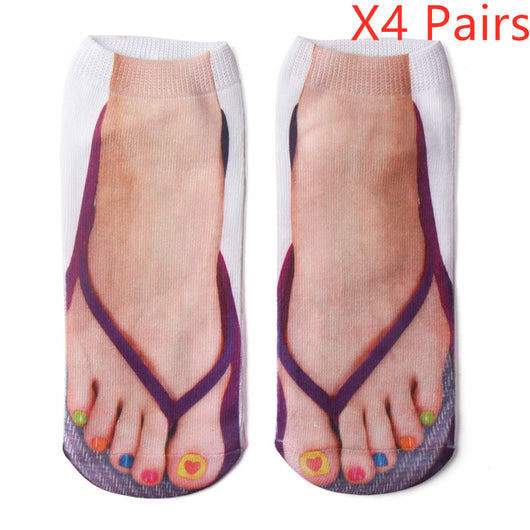Calcetines Estampados 3D con Diseños Cartoon - Parejas y Unisex - Image 32