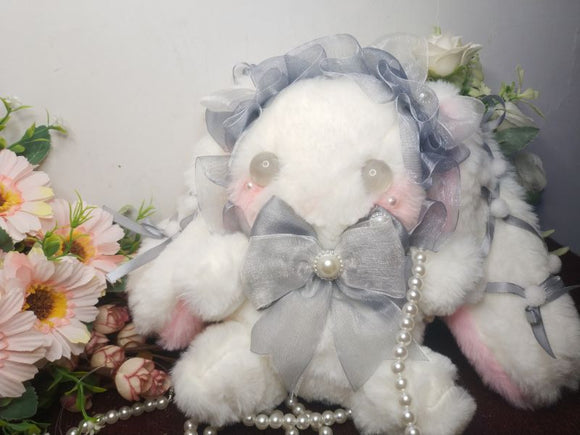 Bolsa Mensajera Peluche Conejo Lop Ears - Diseño Artesanal Adorable