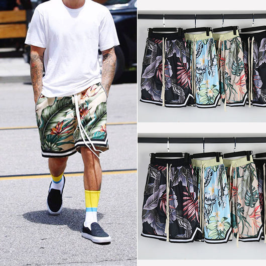 Pantalones Cortos Hawaiian Beach Estilo Hip Hop