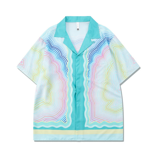 Conjunto Playero Retro Casual - Camisa y Shorts - Image 2