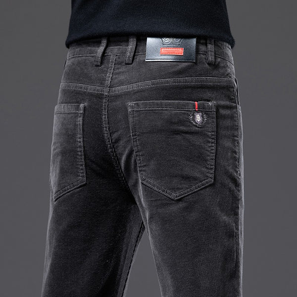 Pantalones Rectos de Felpa para Hombre - Abrigo Otoñal Plus