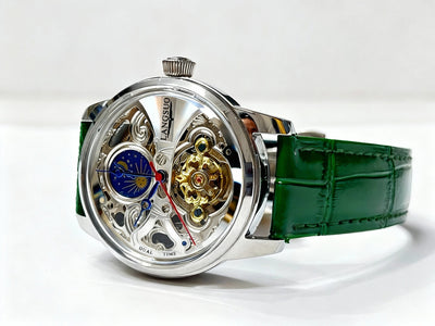 Reloj Automático Tourbillon con Fases Lunares y Diseño Calado - Image 8