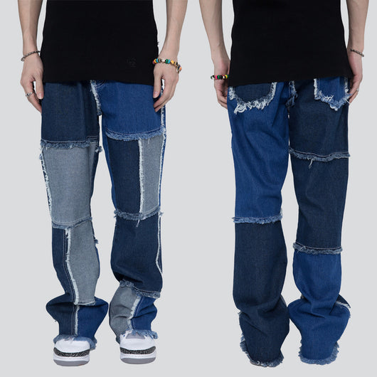 Jeans Acampanados Rotos Hip Hop para Hombre - Image 3