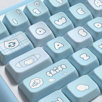 Set Completo de Teclado Gaming con Diseño Térmico de 5 Caras y Sublimación