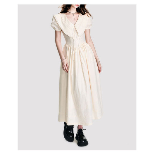 Vestido Ajustador de Cintura con Cuello Tipo Muñeca - Diseño Francés Elegante - Image 3