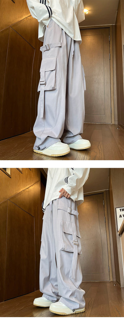 Pantalones Rectos Anchos para Hombre - Image 24