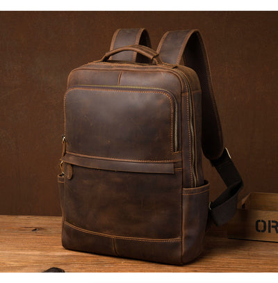 Mochila Ejecutiva de Cuero Genuino Hecha a Mano - Diseño Retro para Profesionales - Image 16