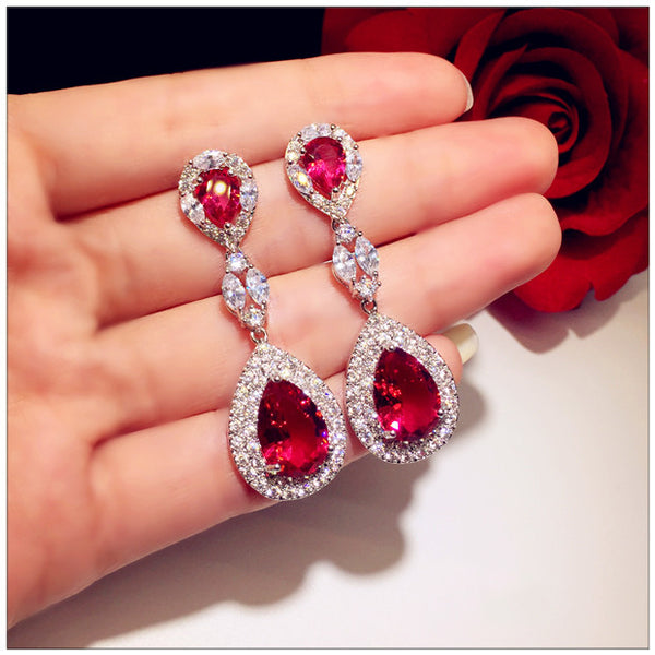 Aretes de Cristal Lujo - Elegancia Sofisticada para Ocasiones Especiales