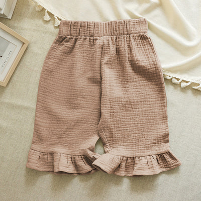 Shorts de Algodón con Volantes para Niñas - Versátiles y Cómodos - Image 18