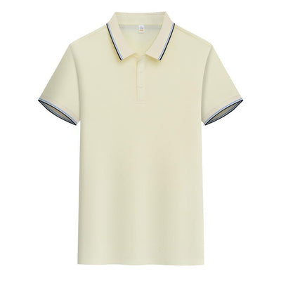 Polo de Algodón Puro Business Casual con Solapa - Manga Corta - Image 14