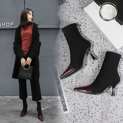 Botas Tobilleras Stiletto con Elástico - Comodidad y Estilo Otoño-Invierno - Image 13