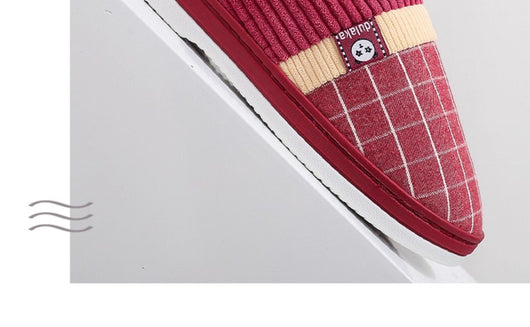 Pantuflas de Algodón para Hombre Invierno - Suela Gruesa Antideslizante - Image 13
