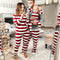 Conjunto Familiar Navideño a Rayas para Padres e Hijos