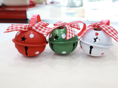 Guirnalda Navideña con Moños y Campanas de Metal - Decoración de 4cm - Image 10