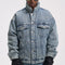 Chaqueta Denim Oversize Lavada y Desgastada - Algodón Grueso