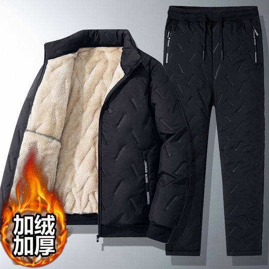 Abrigo de Invierno para Papá con Forro Polar y Relleno de Algodón - Image 3