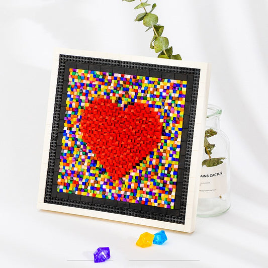 Kit DIY Decorativo Pixel Art Corazón para Parejas