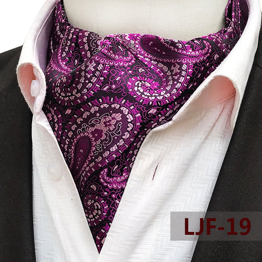 Bufanda Jacquard de Poliéster Estilo Británico para Hombre - Image 24