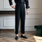 Pantalones Seersucker de Cintura Alta para Hombre - Corte Recto Casual