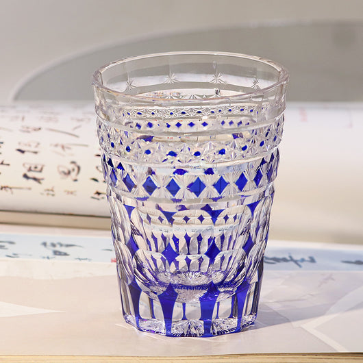 Vaso de Cristal Tallado a Mano Estilo Japonés para Whiskey y Jugos - Image 6