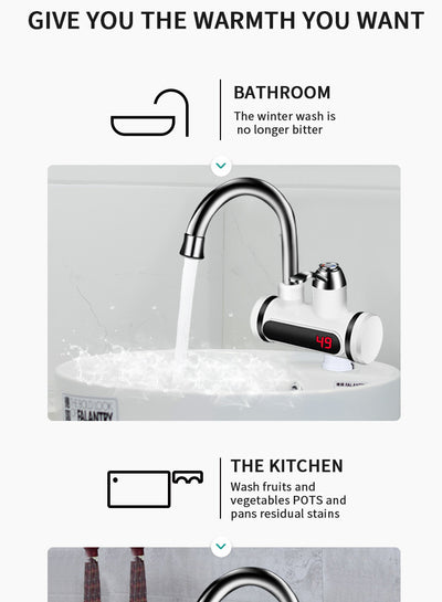 Grifo Eléctrico Calentador de Agua Instantáneo para Cocina - Image 13