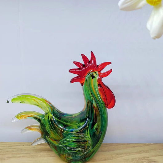 Adorno de Pollo de Cristal Estilo Francés Antiguo para Decoración del Hogar - Image 14