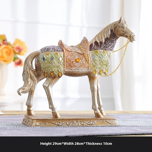 Caballo Decorativo Luminoso de Lujo Europeo para Vino y Hogar - Image 29