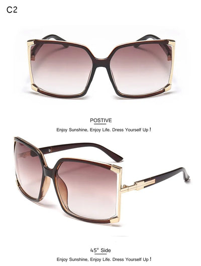 Gafas de Sol Cuadradas de Marco Grande para Mujer - Image 28