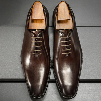 Zapatos de Cuero Formal Estilo Británico para Novio